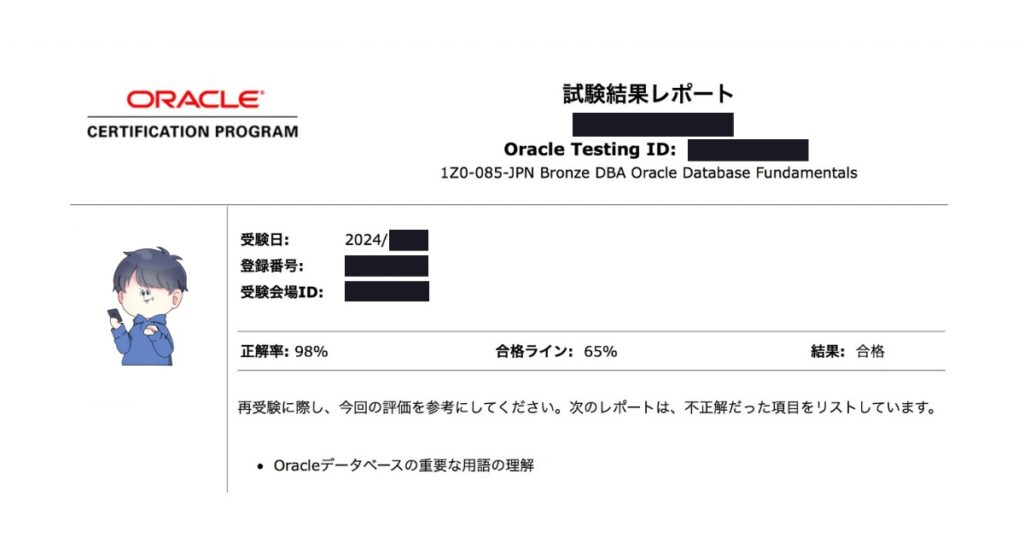 BronzeDBA Result